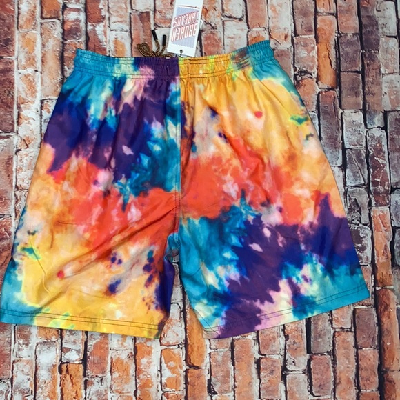 Broken Thread Size Small Multicolor rainbow swimming trunks - Picture 5 of 8